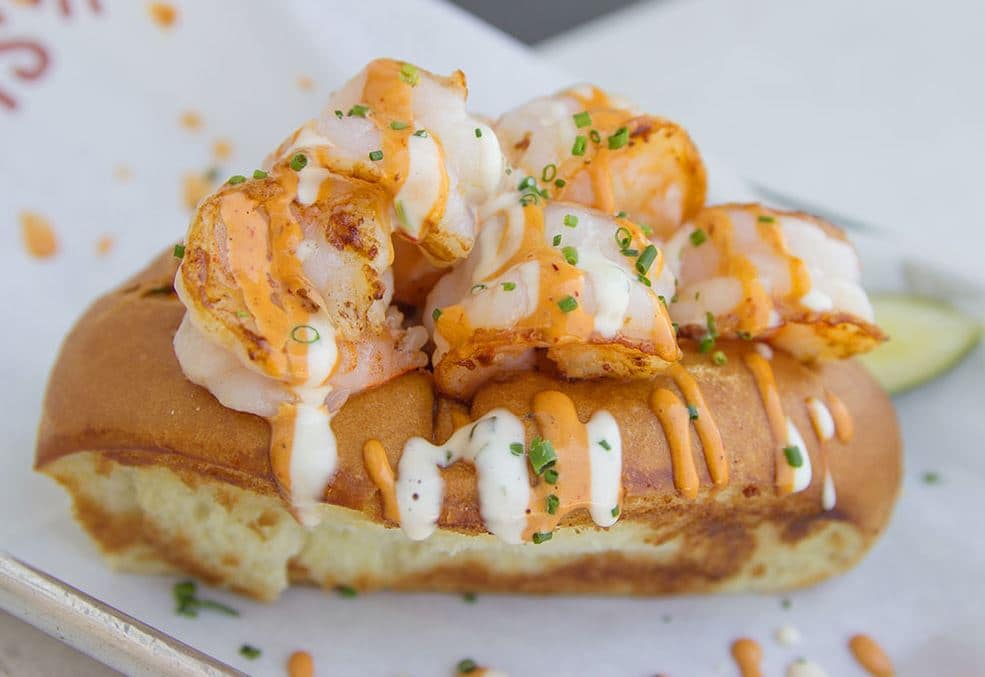 seafood franchise grilled shrimp roll