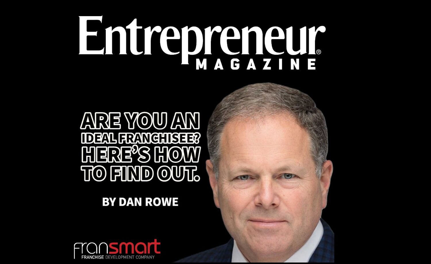 Cover of a Entrepreneur Magazine with headshot of a business man
