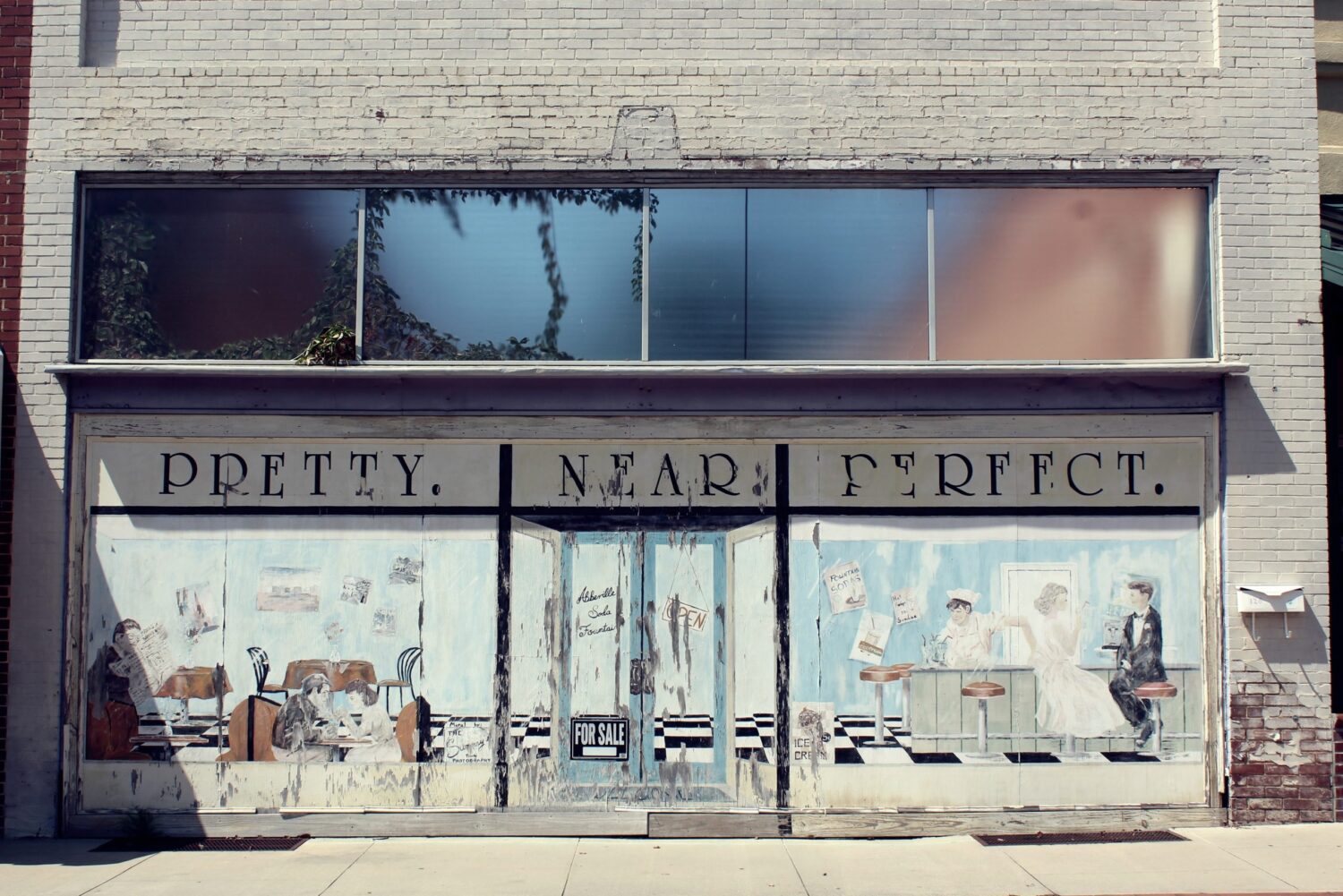 Outside storefront with large windows