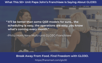 50+ Papa John’s Franchisees Break Away From Food with GLO30